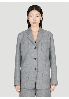 TOTEME Melange Suit Blazer - Woman Blazers Grey Eu - 34