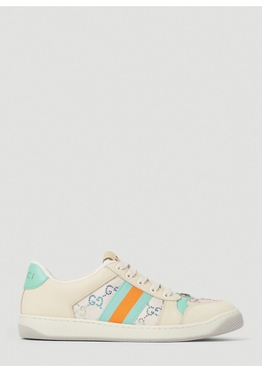 Gucci Embellished Screener Sneakers - Woman Sneakers Beige Eu - 41