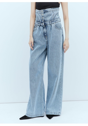 Rokh Extended Waistband Jeans - Woman Jeans Blue Eu - 34