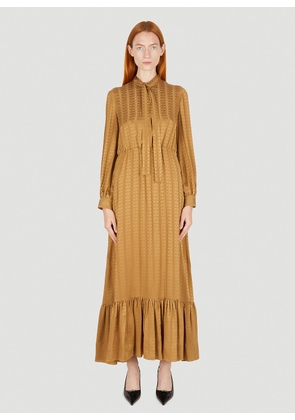 Gucci Gg Jacquard Dress - Woman Dresses Camel It - 40