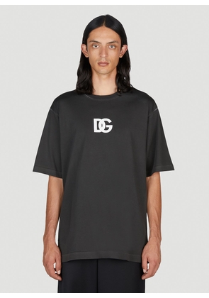 Dolce & Gabbana Dg Logo Print T-shirt - Man T-shirts Black It - 50