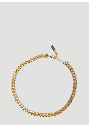 Saint Laurent Flat Curb Chain Necklace - Woman Jewellery Gold One Size