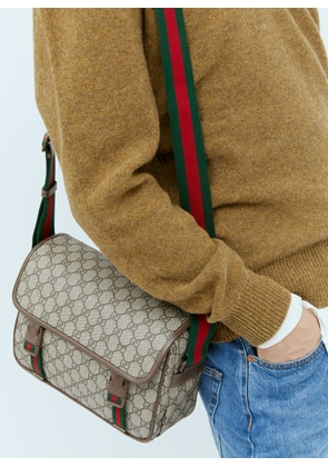 Gucci Gg Messenger Bag - Man Crossbody Bags Brown One Size