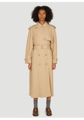 Burberry Classic Trench Coat - Woman Coats Beige Uk - 06