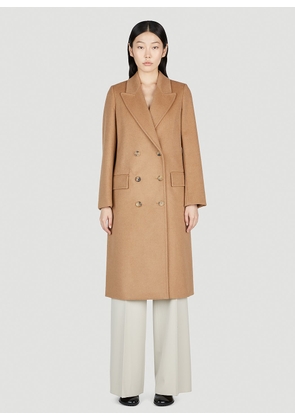 Max Mara Double Breasted Coat - Woman Coats Beige It - 44