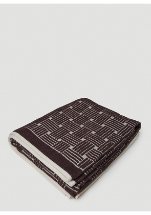 Bottega Veneta Big Intreccio Beach Towel - Woman Textiles Cream One Size