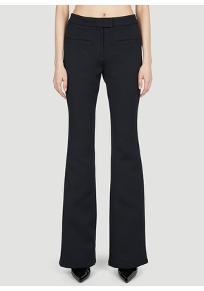 Courrèges Twill Flared Pants - Woman Pants Black Fr - 40