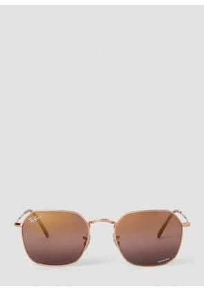 Ray-Ban Jim Square Sunglasses - Woman Sunglasses Pink One Size