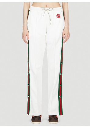 Gucci Striped Track Pants - Woman Track Pants White Xs