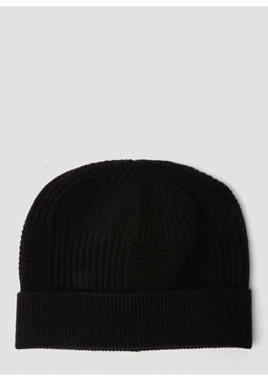 Bottega Veneta Intreccio Knit Beanie Hat - Man Hats Black One Size