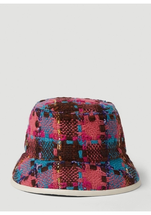 Gucci Check Tweed Bucket Hat - Woman Hats Multicolour S