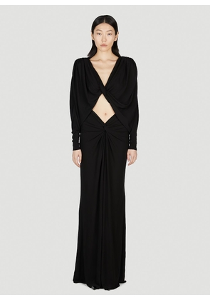 Saint Laurent Cut Out Dress - Woman Dresses Black Fr - 36