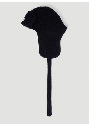 Moncler Wool Aviator Hat - Woman Hats Black One Size