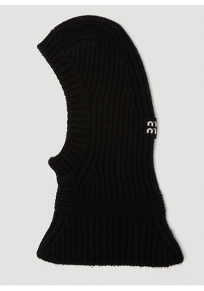 Miu Miu Knitted Balaclava - Woman Hats Black S