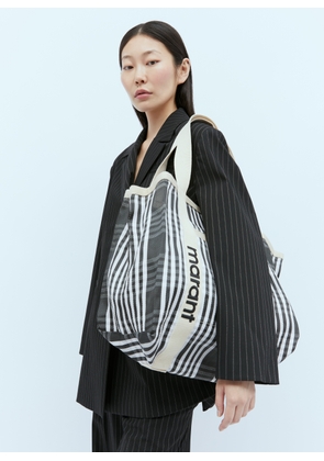 Isabel Marant Darwen Check Tote Bag - Woman Tote Bags Blue One Size