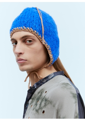 Acne Studios Self-tie Knit Hat - Man Hats Blue One Size