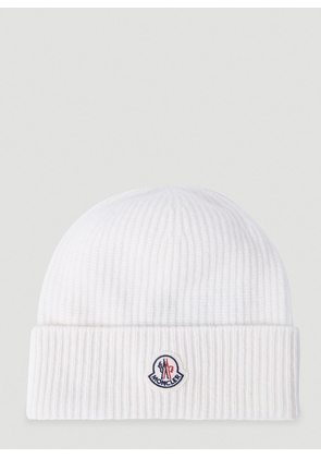 Moncler Wool And Cashmere Beanie Hat - Man Hats White One Size
