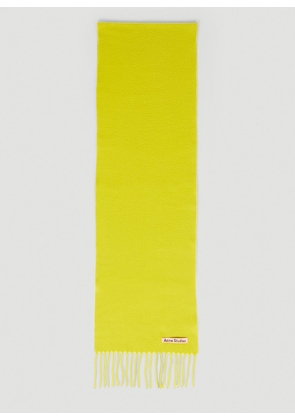 Acne Studios Narrow Scarf - Woman Scarves Yellow One Size