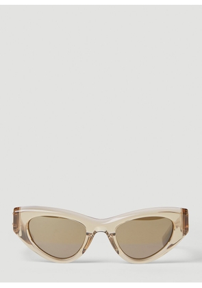 Bottega Veneta Bv1142s Cat Eye Sunglasses - Woman Sunglasses Beige One Size