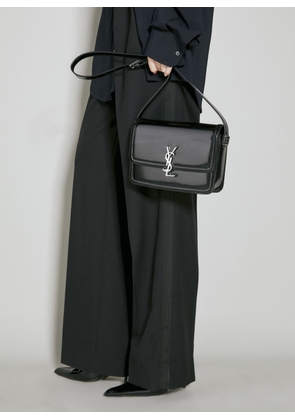 Saint Laurent Solferino Medium Shoulder Bag - Woman Shoulder Bags Black One Size