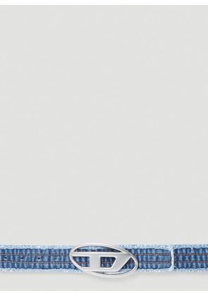 Diesel B-1dr Denim Belt - Woman Belts Blue 95