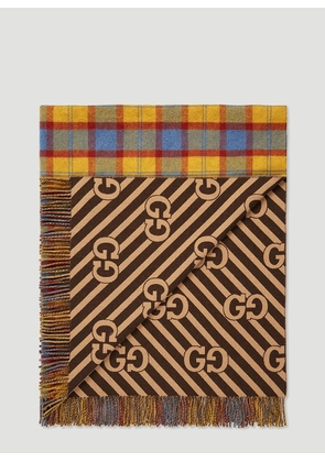 Gucci Gg Tartan Blanket -  Textiles Yellow One Size