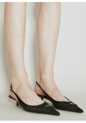 Saint Laurent Oxalis 30 Slingback Pumps - Woman Heels Black Eu - 40