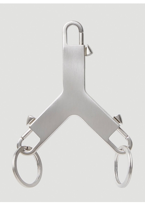 Rick Owens Cerberus Keyring - Man Keyrings Silver One Size