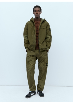 Stone Island Regenerated Nylon Jacket - Man Jackets Olive L