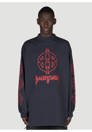 Balenciaga Logo Print Sweatshirt - Man Sweatshirts Black 3