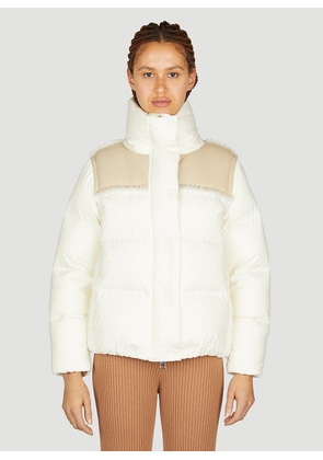 Moncler Jotty Short Down Jacket - Woman Jackets Cream 2
