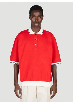 Gucci Logo Print Polo Shirt - Man T-shirts Red M