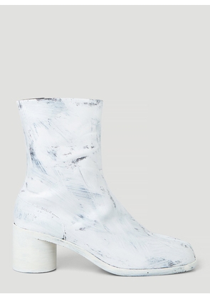 Maison Margiela Tabi Painted Ankle Boots - Man Boots White Eu - 42