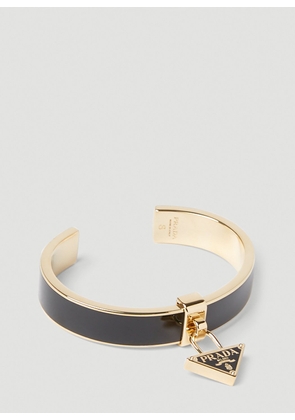 Prada Logo Plaque Bracelet - Woman Jewellery Gold M