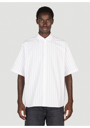 Acne Studios Striped Short Sleeve Shirt - Man Shirts White S