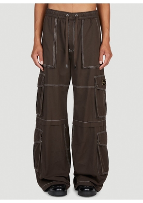 Dolce & Gabbana Wide Leg Cargo Pants - Man Pants Brown It - 50