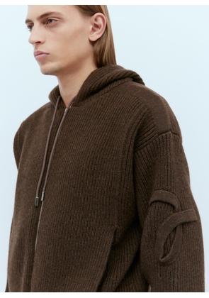 Jacquemus La Maille Seville Cardigan - Man Jackets Dark Brown Xl