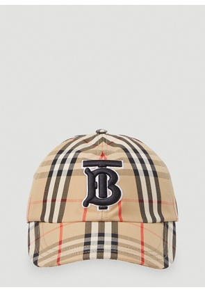 Burberry Tb Monogram Baseball Cap - Man Hats Beige L