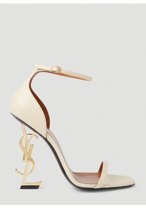 Saint Laurent Opyum Heeled Sandals - Woman Heels Cream Eu - 40