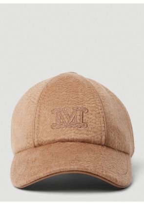 Max Mara M Embroidered Baseball Cap - Woman Hats Camel It - 57