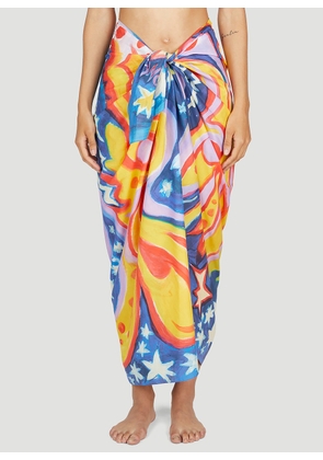 Marni x No Vacancy Galactic Paradise Sarong Midi Skirt - Woman Swimwear Multicolour One Size