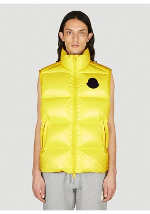 Moncler Sumido Down Vest Jacket - Man Jackets Yellow 4