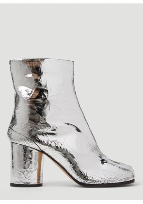 Maison Margiela Metallic Tabi H80 Boots - Woman Boots Silver Eu - 38