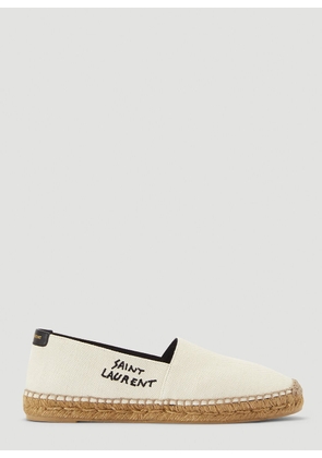 Saint Laurent Logo Espadrilles Shoes - Woman Flats Brown Eu - 37