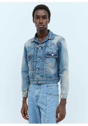 Maison Margiela Cropped Distressed Denim Jacket -  Jackets Light Blue Eu - 38