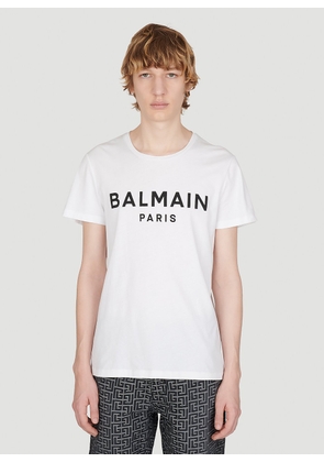 Balmain Logo Print T-shirt - Man T-shirts White L