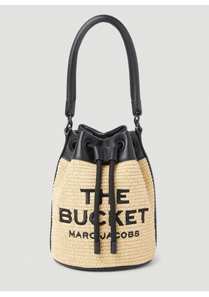 Marc Jacobs Straw Bucket Bag - Woman Shoulder Bags Beige One Size