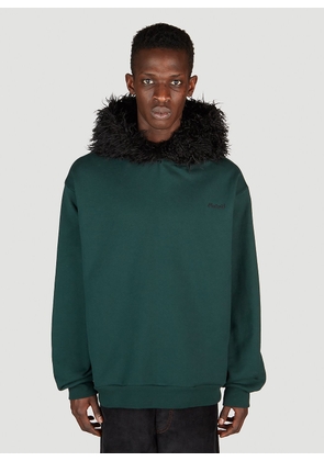 Marni Hairy Hooded Sweatshirt - Man Sweatshirts Green Eu - 46