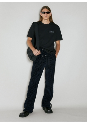Balmain Logo Patch T-shirt - Man T-shirts Black M