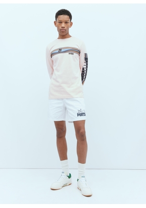 Puma x Noah Logo Applique Track Shorts - Man Shorts White S